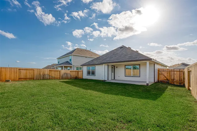 a backyard of a house