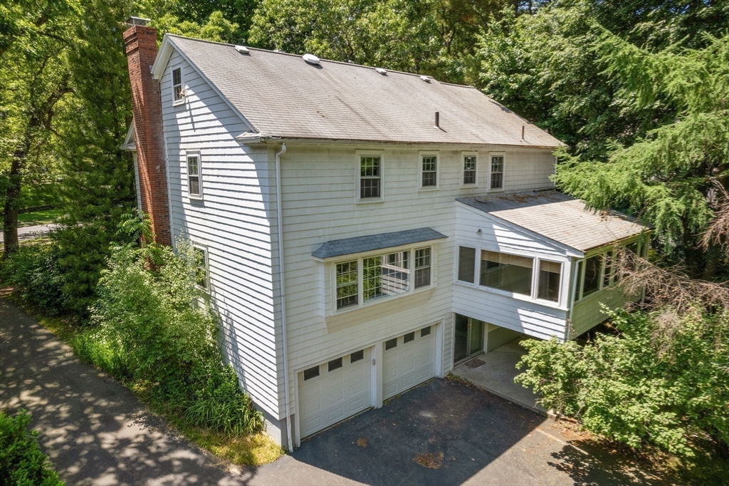 209 Bristol Road Wellesley, MA 02481 - Photo 27 of 29 a aerial view of a house next to a yard