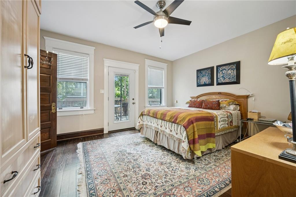 926 Waverly Way Northeast, Unit F Atlanta, GA 30307 - Photo 14 of 33 a bedroom with a bed and window