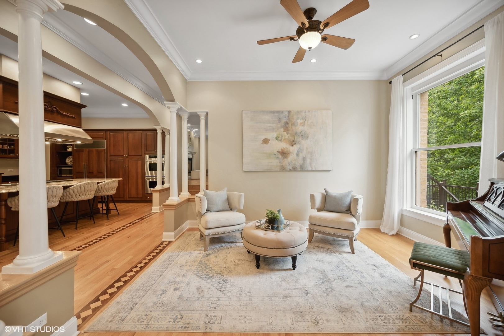 41 Scott Loop Highland Park, IL 60035 - Photo 9 of 50 a living room with furniture and a large window