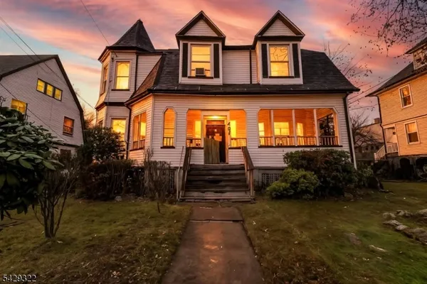 a front view of a house