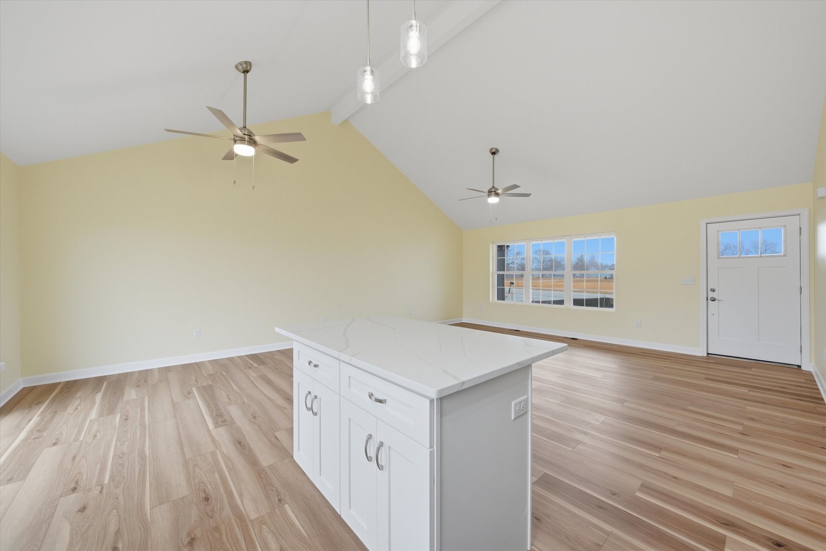 477 Emma Drive Manteno, IL 60950 - Photo 11 of 29 wooden floor in an empty room with a window
