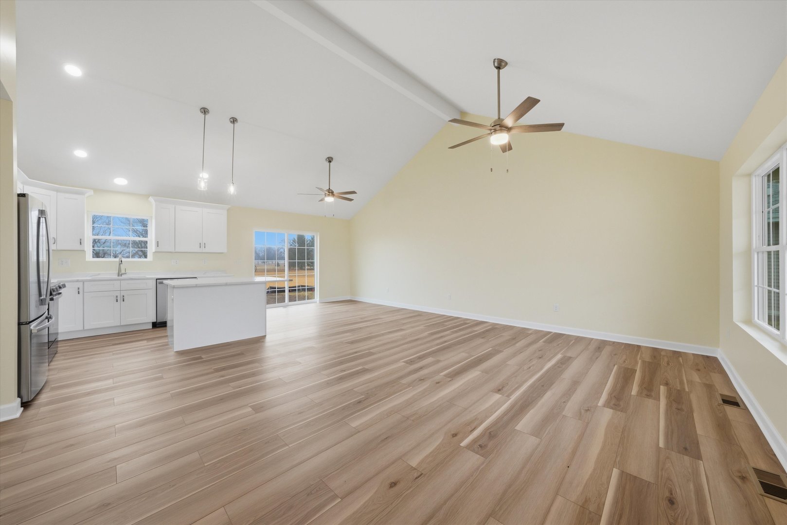 477 Emma Drive Manteno, IL 60950 - Photo 5 of 29 a view of kitchen with wooden floor and a kitchen
