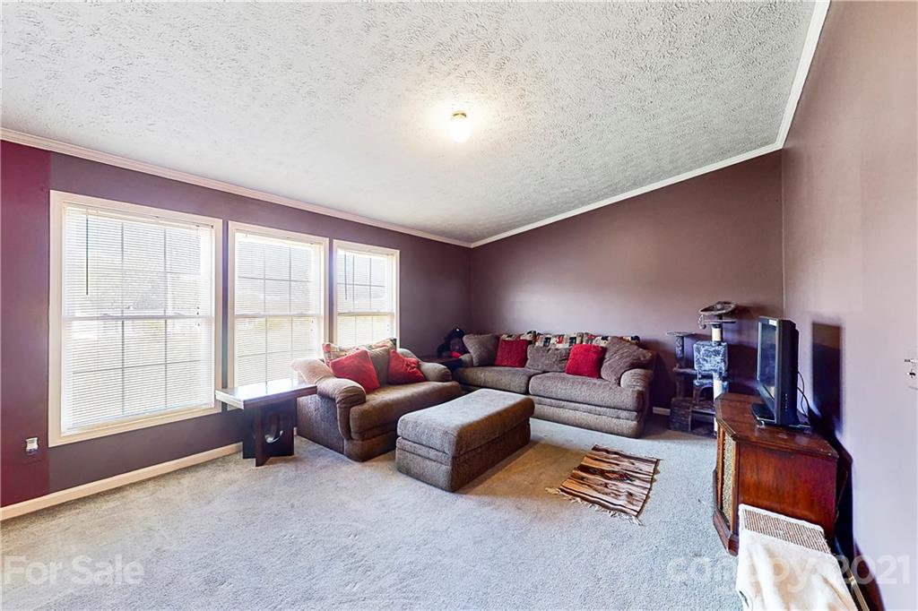 4407 Wolf Pond Road Monroe, NC 28112 - Photo 4 of 26 a living room with furniture a flat screen tv and a window