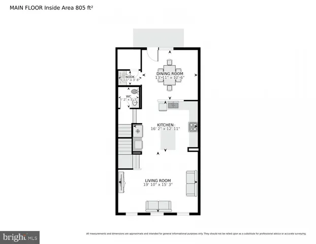 a picture of a bench in front of door