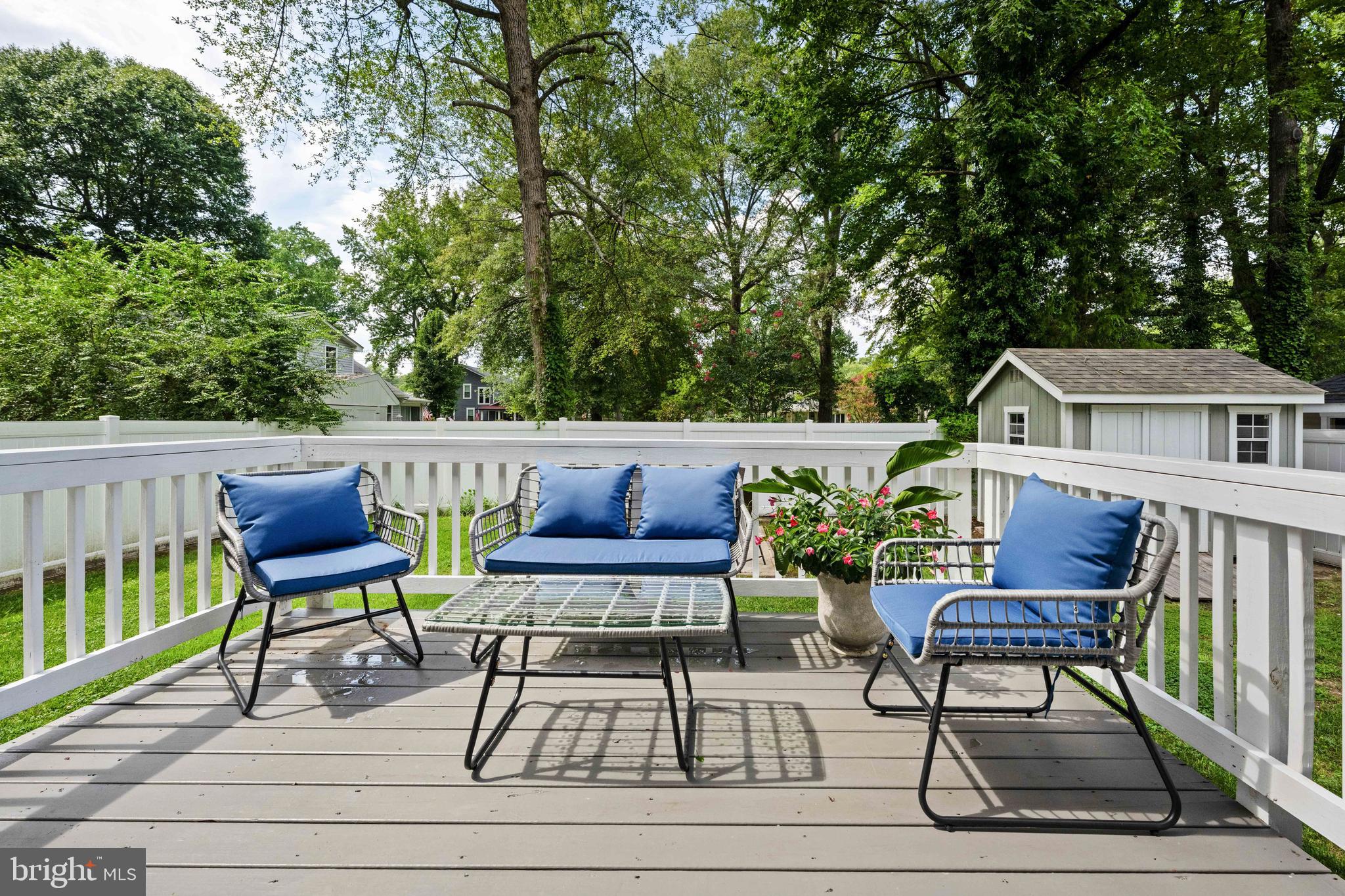 133 7th Street Colonial Beach, VA 22443 - Photo 7 of 72 a view of a chairs and table on the roof deck
