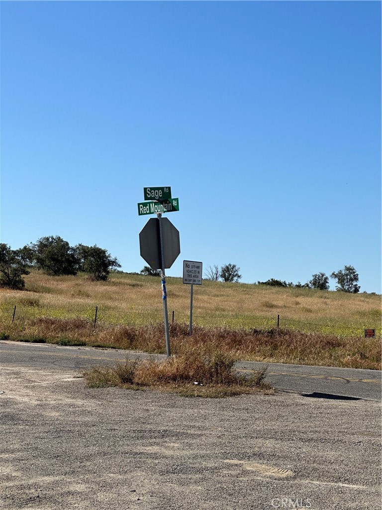 0 Red Mountain Road Hemet, CA 92544 - Photo 23 of 24 Corner of Sage & Red Mountain Roads next to parcel.
