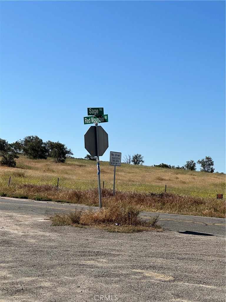 0 Red Mountain Road Hemet, CA 92544 - Photo 24 of 24 Corner of Sage & Red Mountain Roads next to parcel.