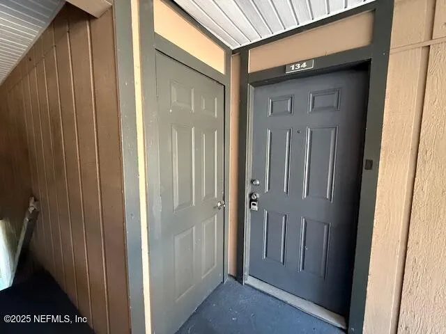 a view of front door