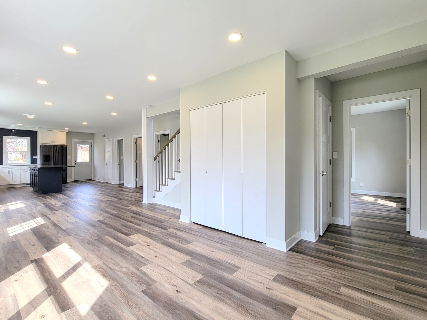 S333 Winfield Road Winfield, IL 60190 - Photo 20 of 37 a view of a hallway with wooden floor and staircase