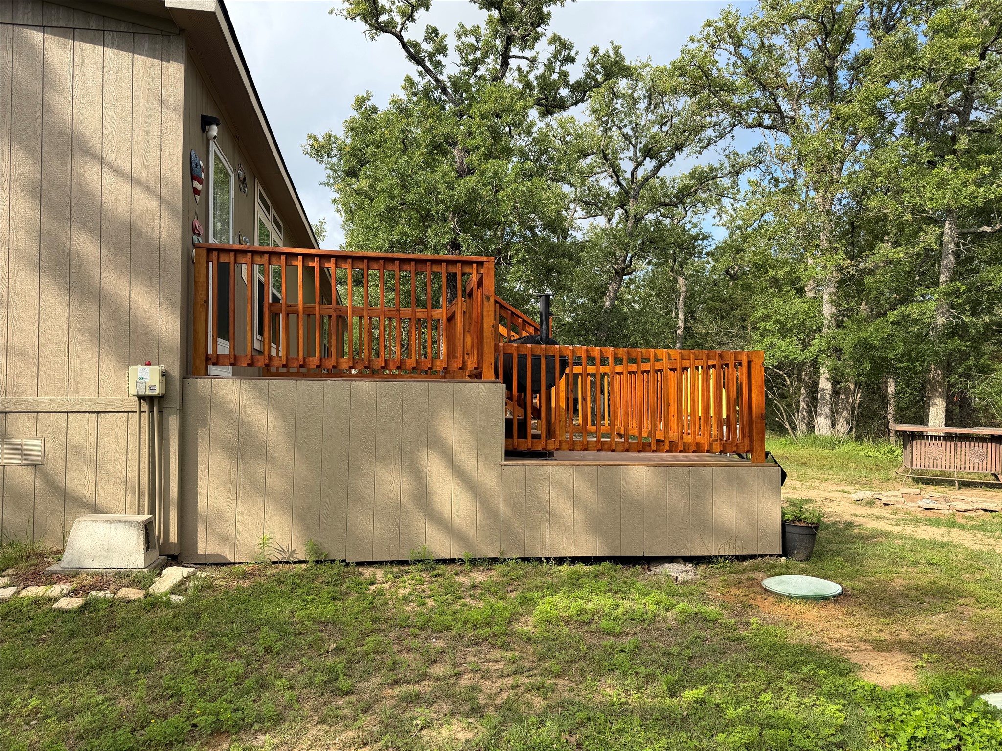 735 Boysenberry Road Somerville, TX 77879 - Photo 34 of 36 a view of outdoor space with swimming pool and seating