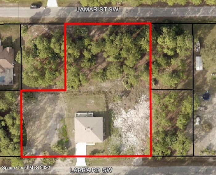 171 Labra Road Palm Bay, FL 32908 - Photo 3 of 28 171 Labra with Lots Aerial