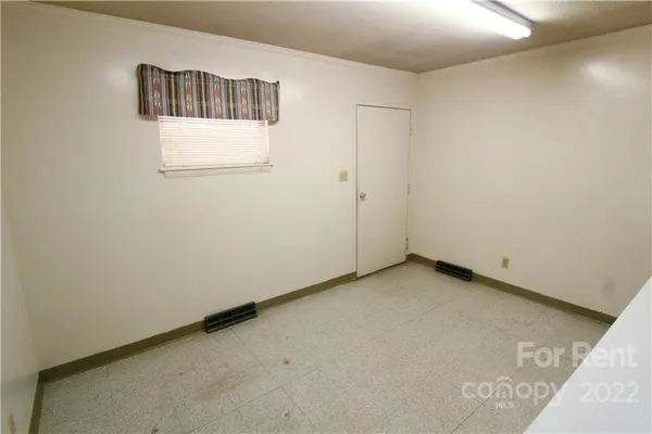 a view of a small space with a sink