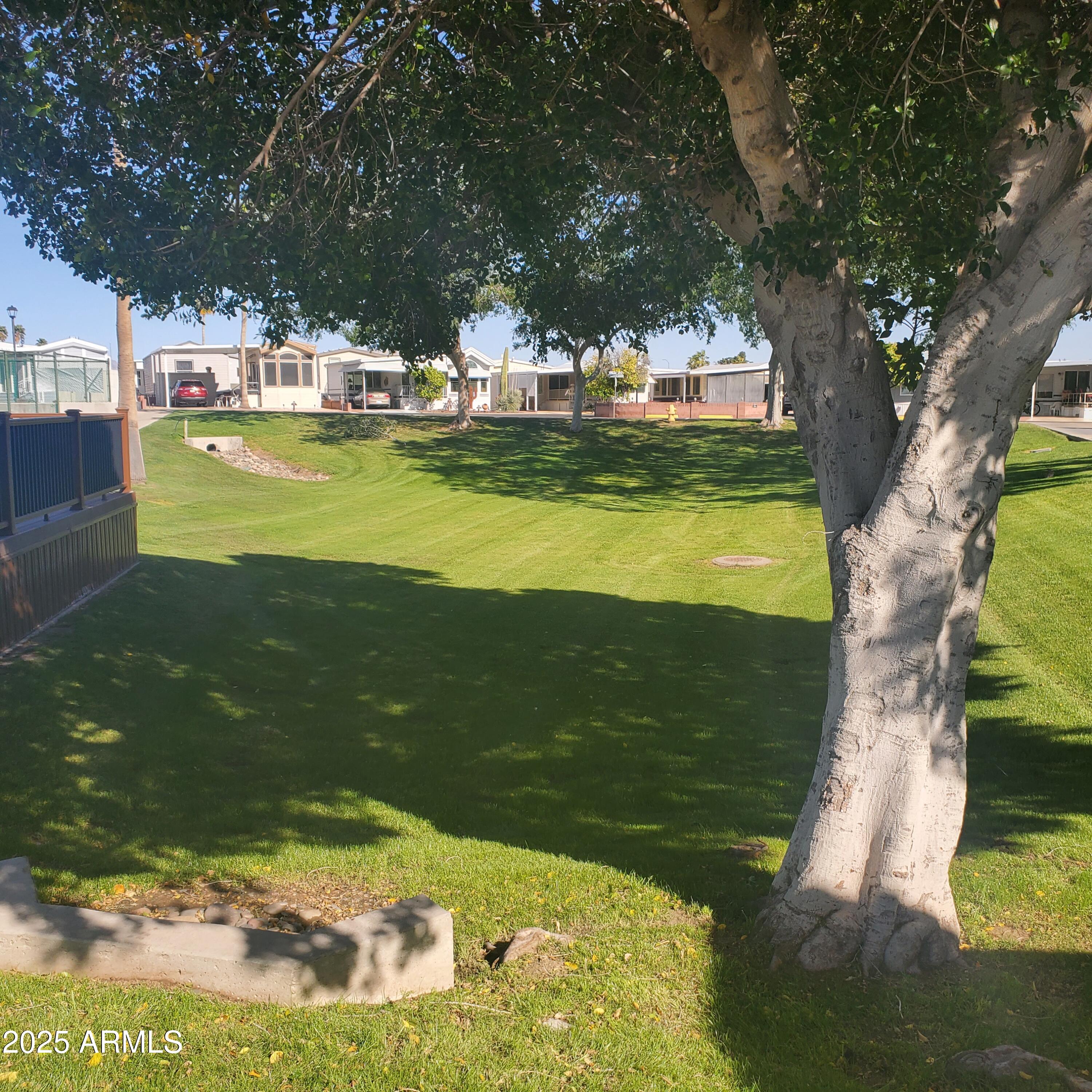 7750 East Broadway Road, Unit LOT 619 Mesa, AZ 85208 - Photo 19 of 33 a view of a swimming pool with a yard