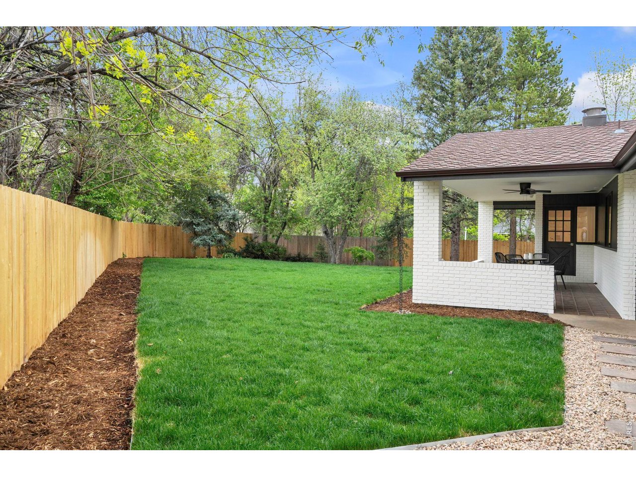 3545 Clover Circle Boulder, CO 80304 - Photo 16 of 36 a view of a house with backyard and a garden