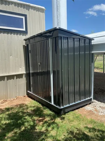 a backyard of a house