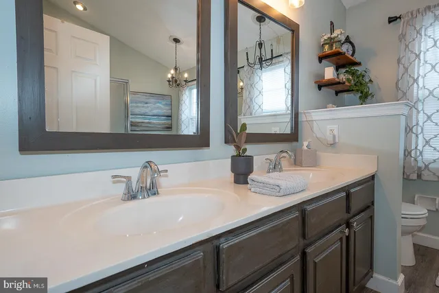 a view of a dining area with furniture