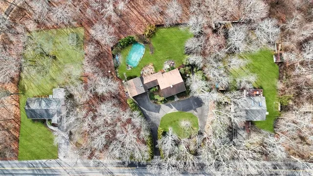 a bird view of house