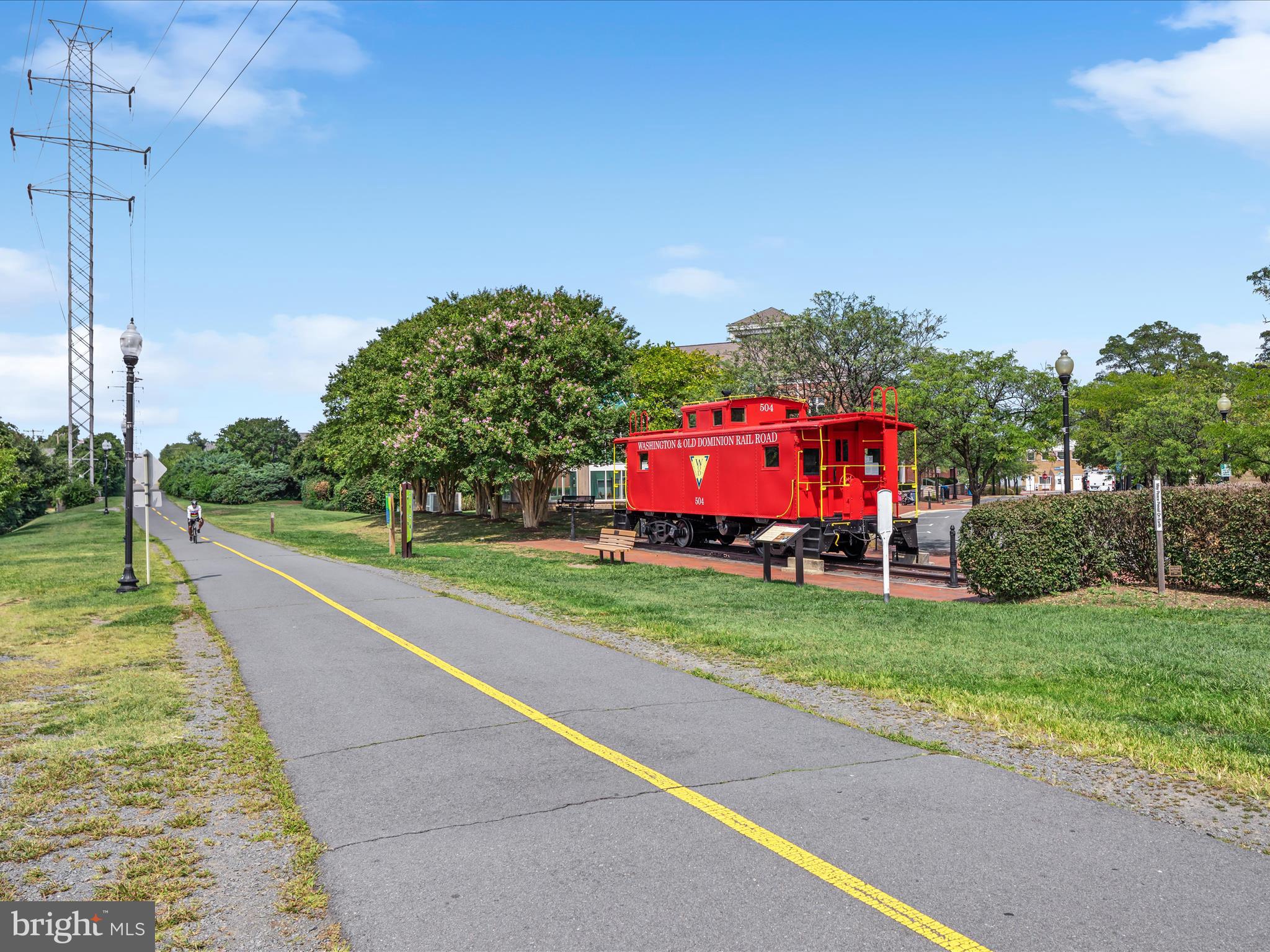 772 3rd Street Herndon, VA 20170 - Photo 47 of 52 a view of a yard with flower plants and large trees