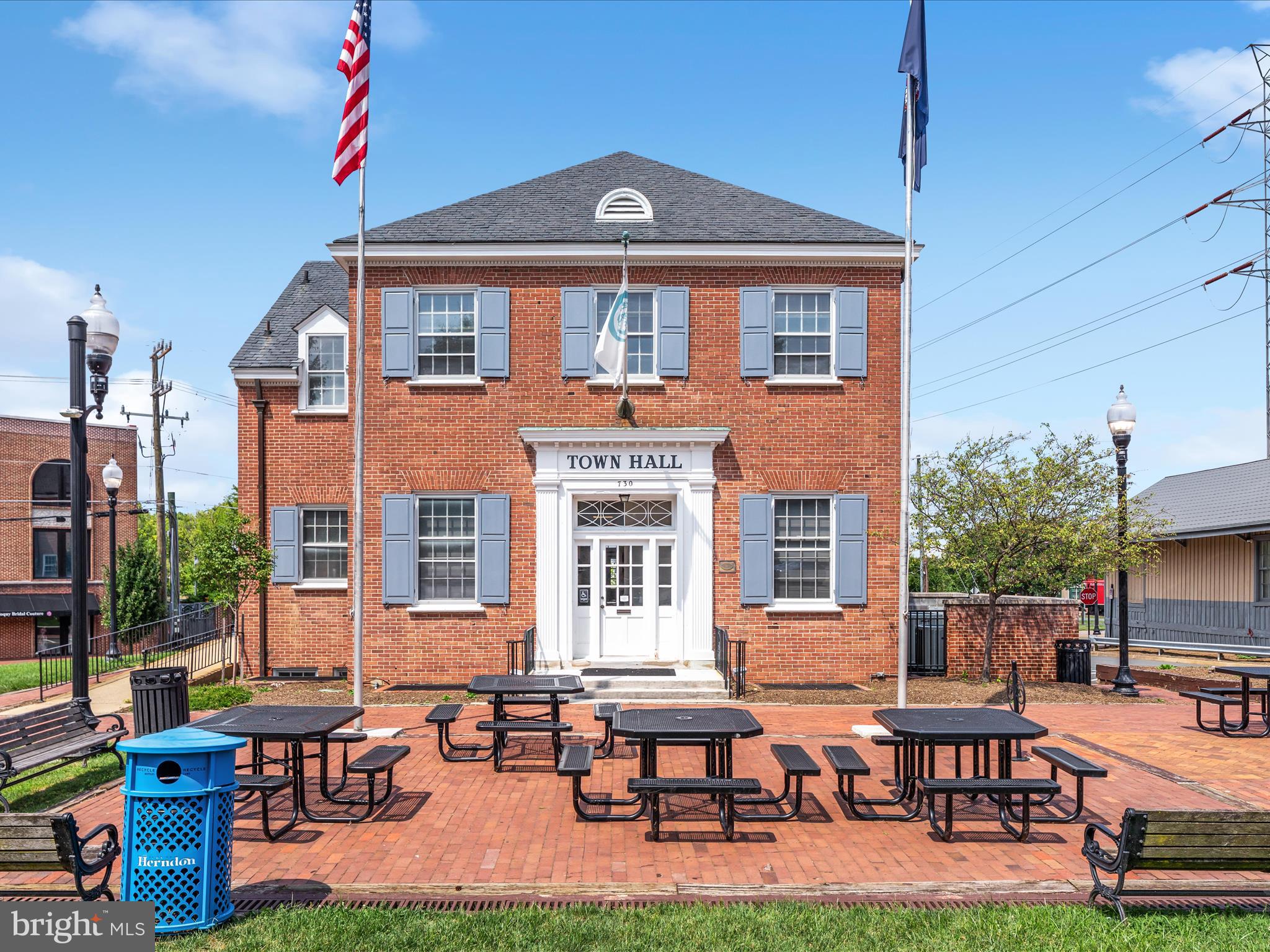 772 3rd Street Herndon, VA 20170 - Photo 48 of 52 a front view of a house with sitting area