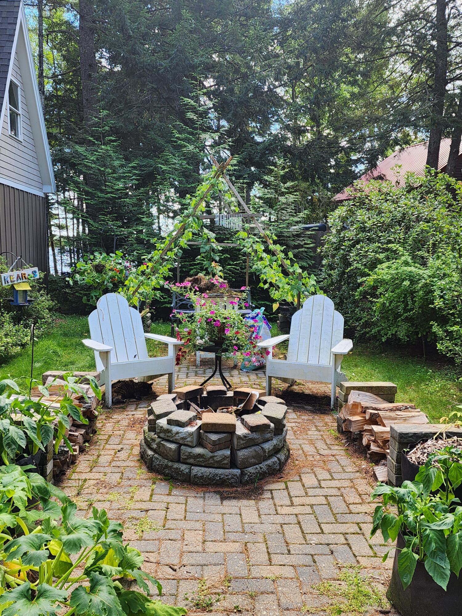 95 Silsby Road Mariaville, ME 04605 - Photo 77 of 87 Front Fire Pit