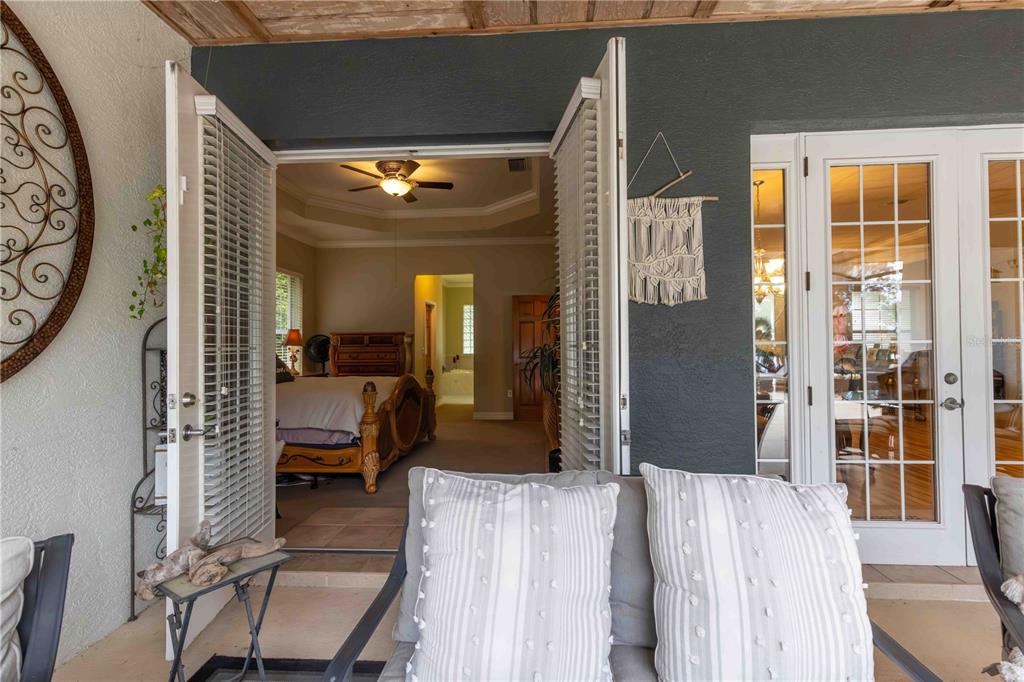 2329 South Lake Reedy Boulevard Frostproof, FL 33843 - Photo 57 of 86 a view of a balcony with furniture and a potted plant