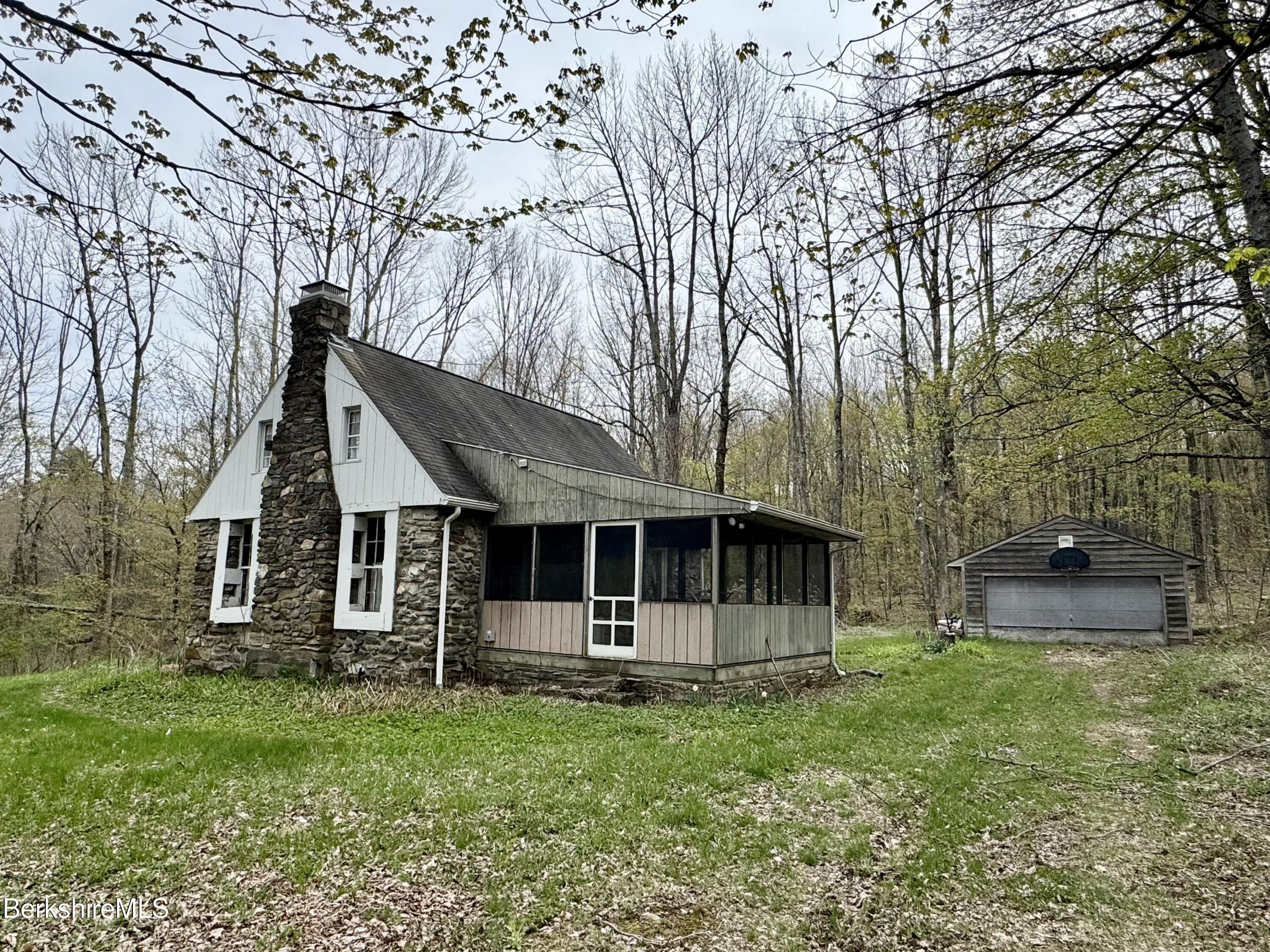 471 Benton Hill Road Becket, MA 01223 - Photo 11 of 12 Front of house & garage