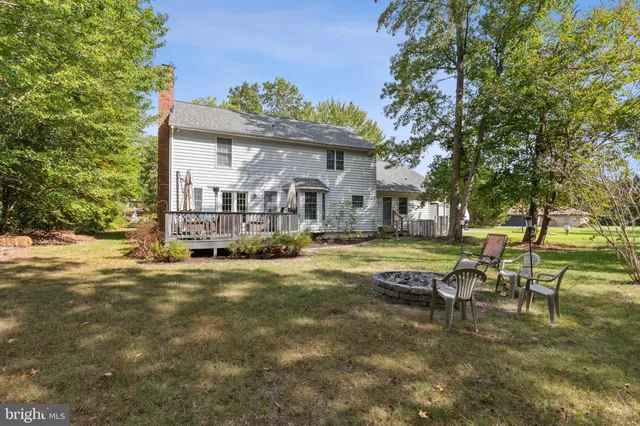 a view of outdoor space with trees all around