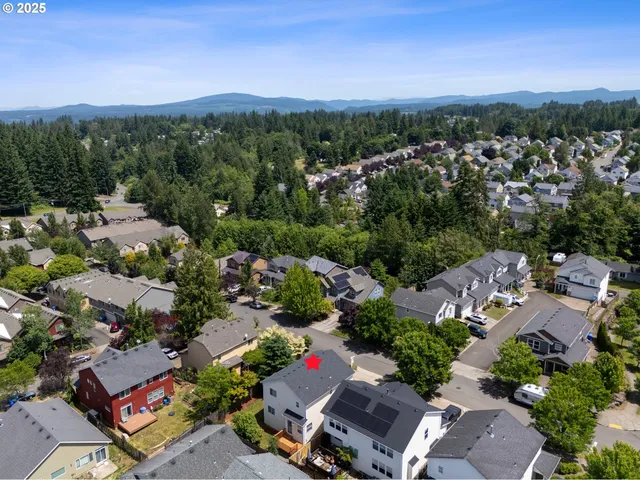 an aerial view of a city