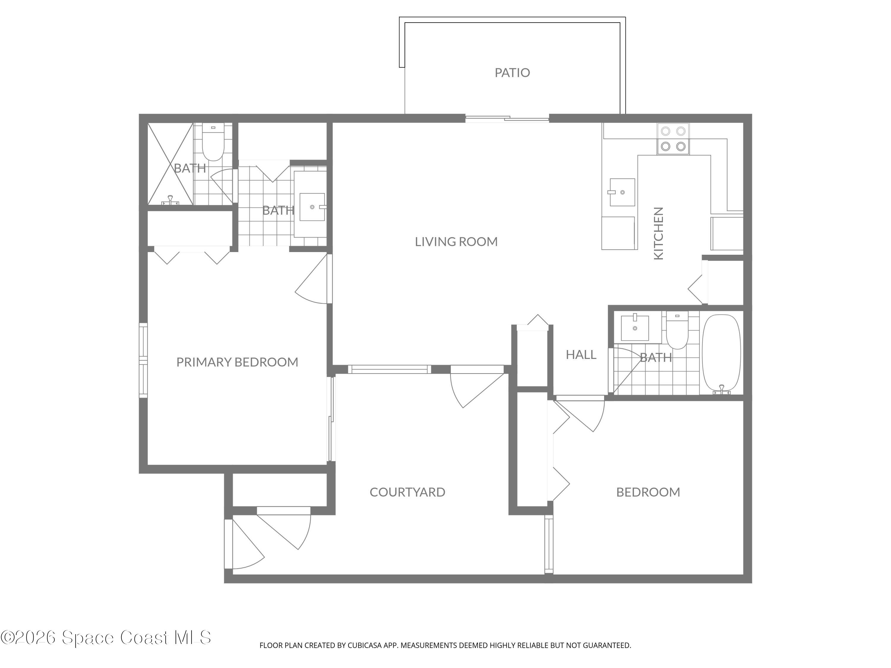 1411 Sheafe Avenue Northeast, Unit 101 Palm Bay, FL 32905 - Photo 2 of 24 a picture of floor plan