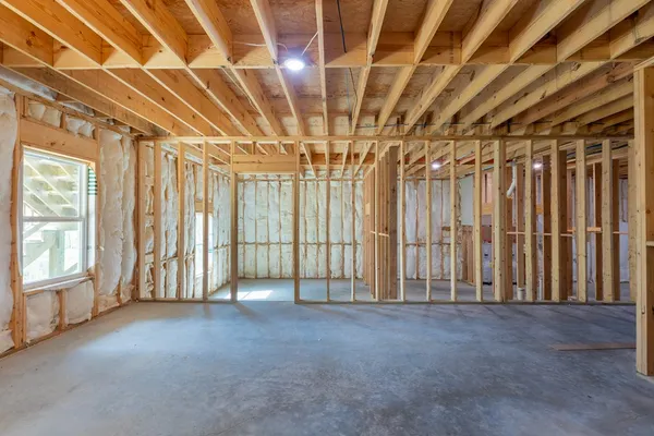 a view of entryway with wooden walls