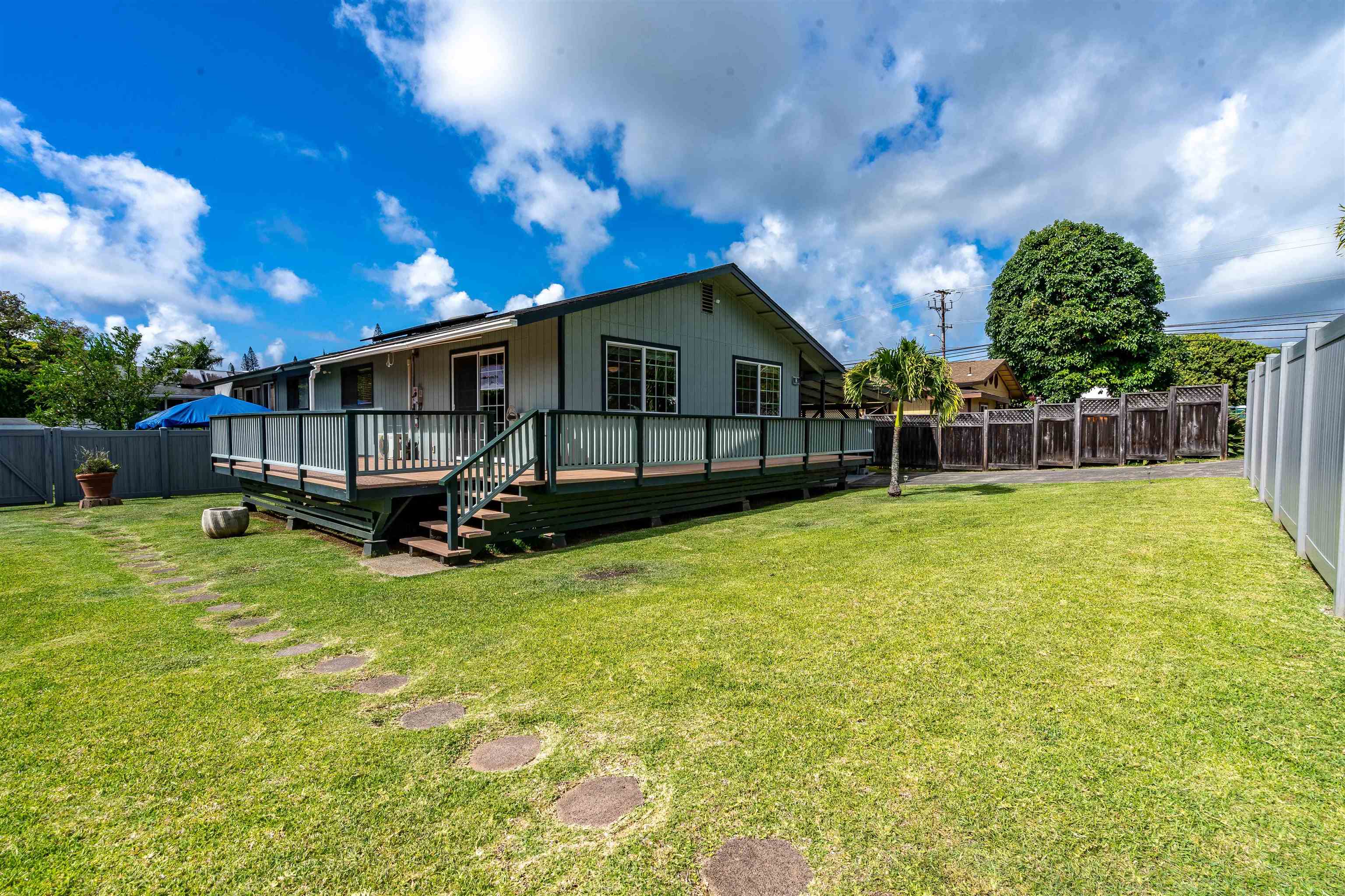 8 Laupapa Place Haiku, HI 96708 - Photo 25 of 30 a view of a house with a backyard porch and sitting area