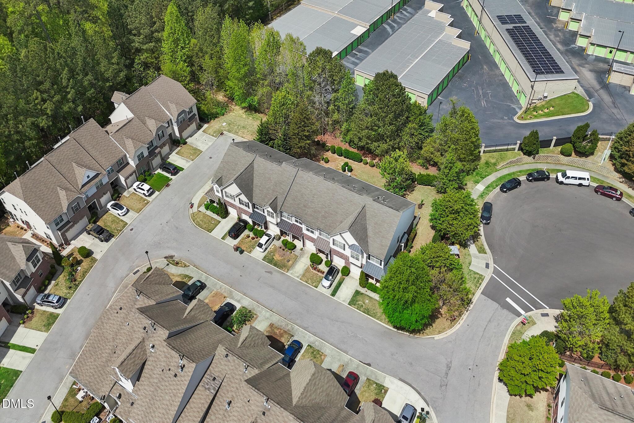 110 Marsena Lane Cary, NC 27513 - Photo 45 of 46 an aerial view of a house with a yard and garden