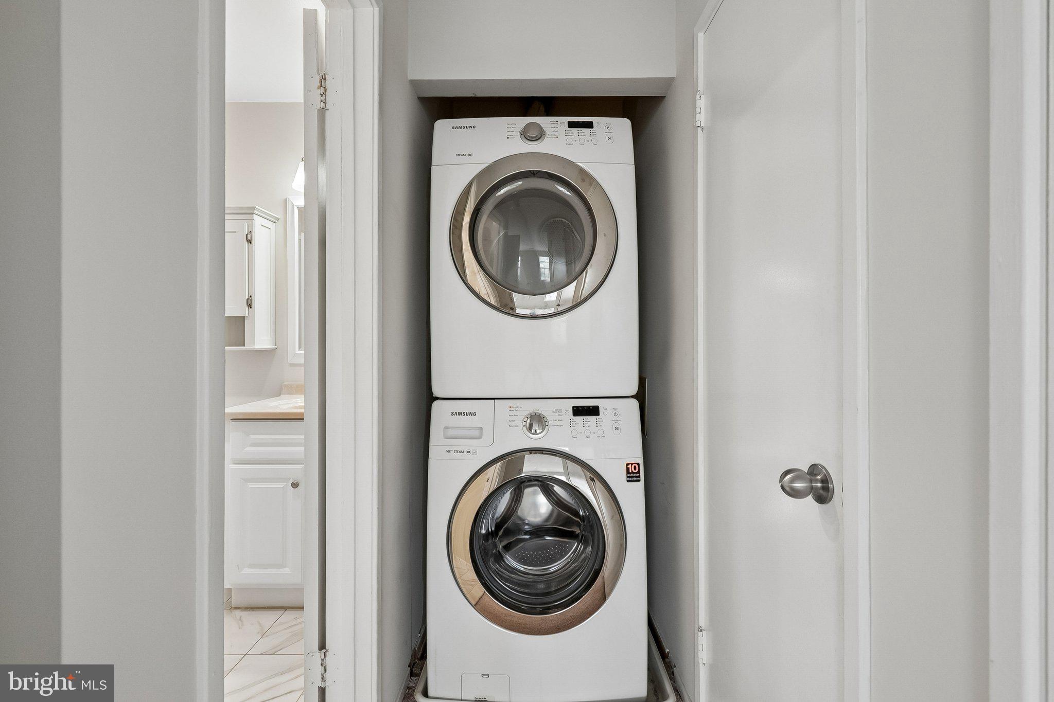 7822 Harrowgate Circle, Unit D Springfield, VA 22152 - Photo 21 of 28 Washer and Dryer in the condo