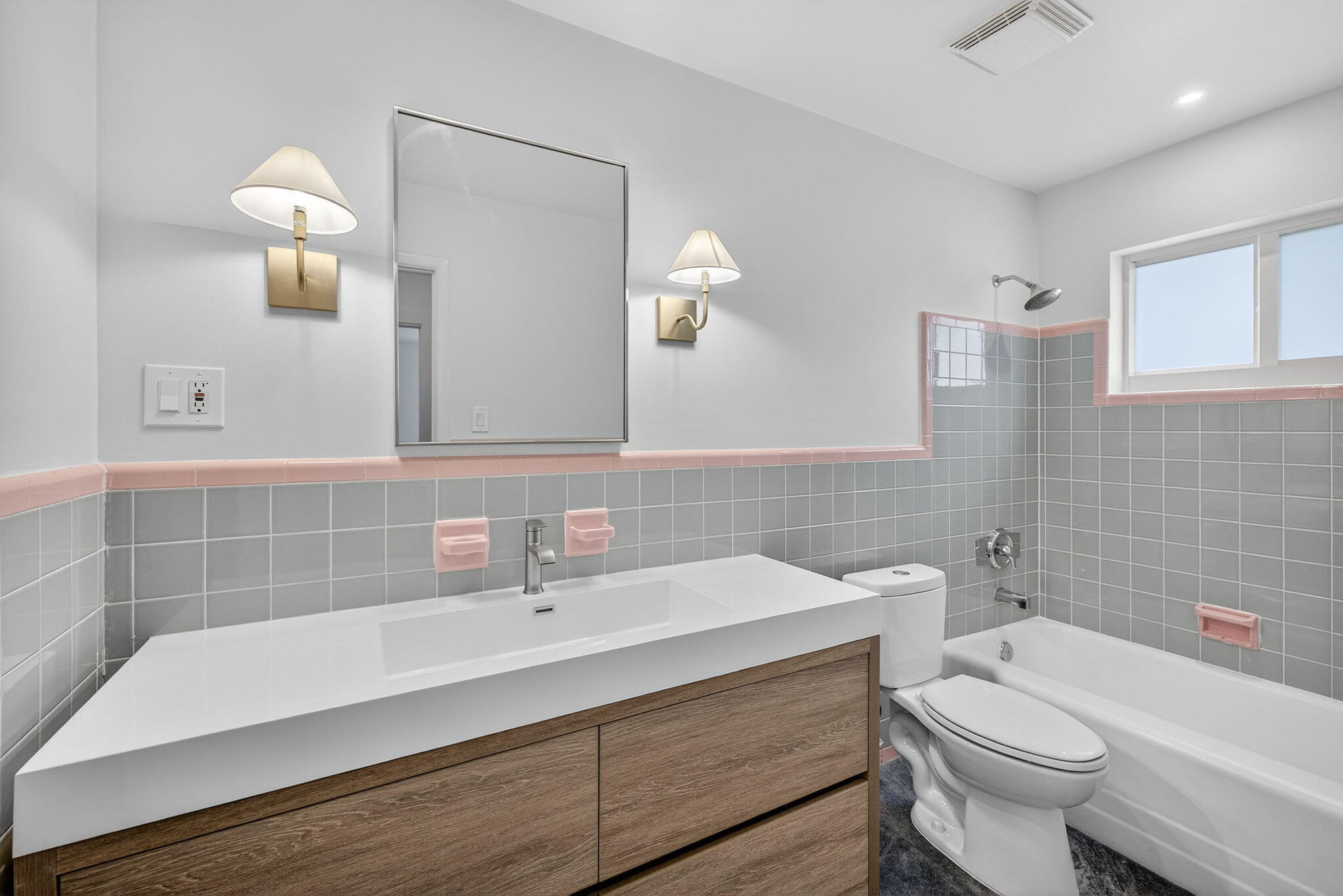 4442 Sea Grape Drive, Unit 1NORTH Lauderdale-by-the-Sea, FL 33308 - Photo 22 of 35 a bathroom with a sink a toilet and shower