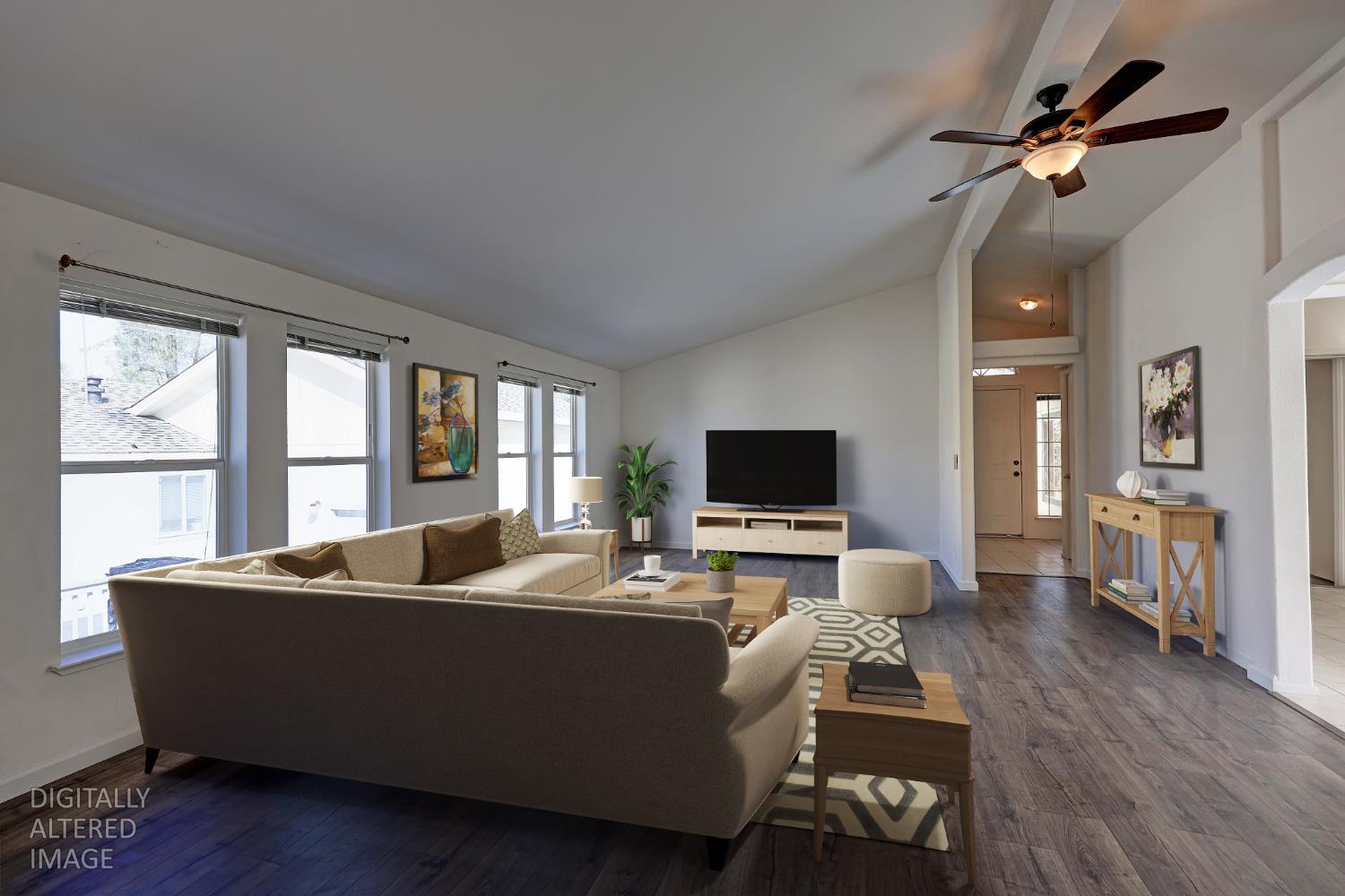 450 Gladycon Road, Unit 83 Colfax, CA 95713 - Photo 6 of 52 a living room with furniture and a flat screen tv