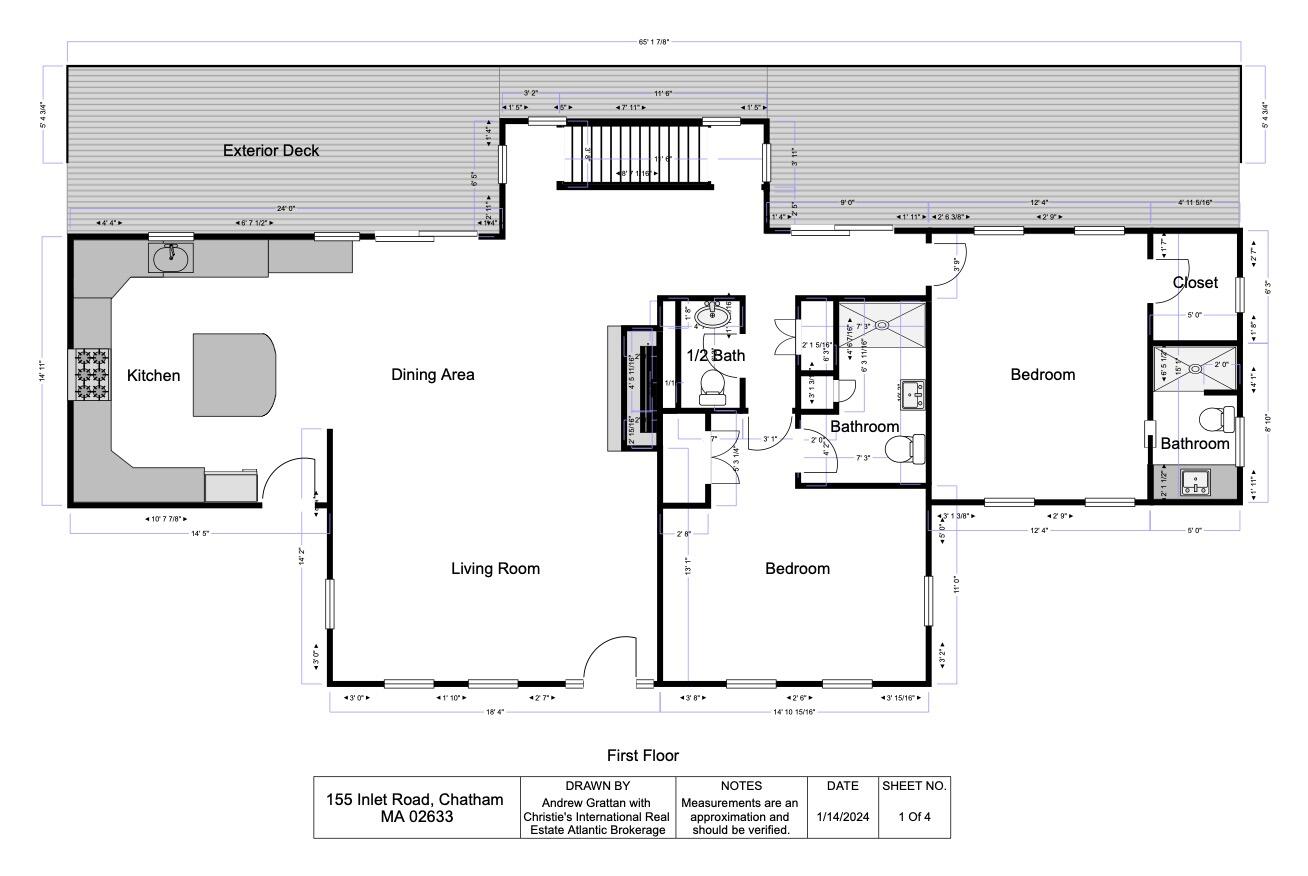 155 Inlet Road Chatham, MA 02633 - Photo 75 of 78 155 Inlet Road Floor Plans JPEG 1
