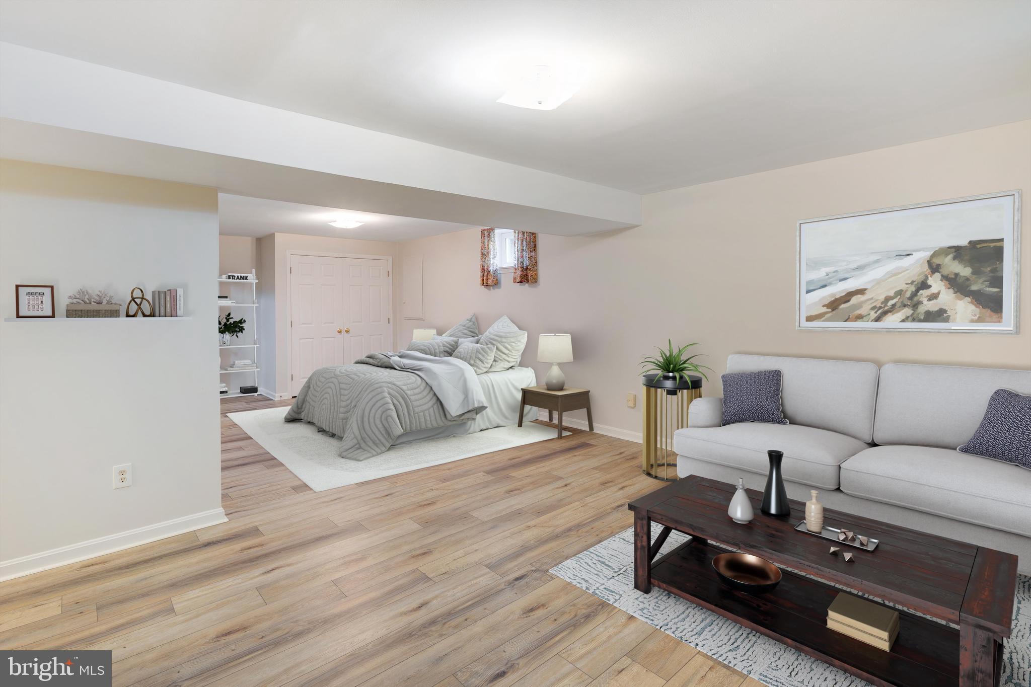 8536 Hooes Road Springfield, VA 22153 - Photo 33 of 49 Virtually Staged - Bedroom & Living Room Setup