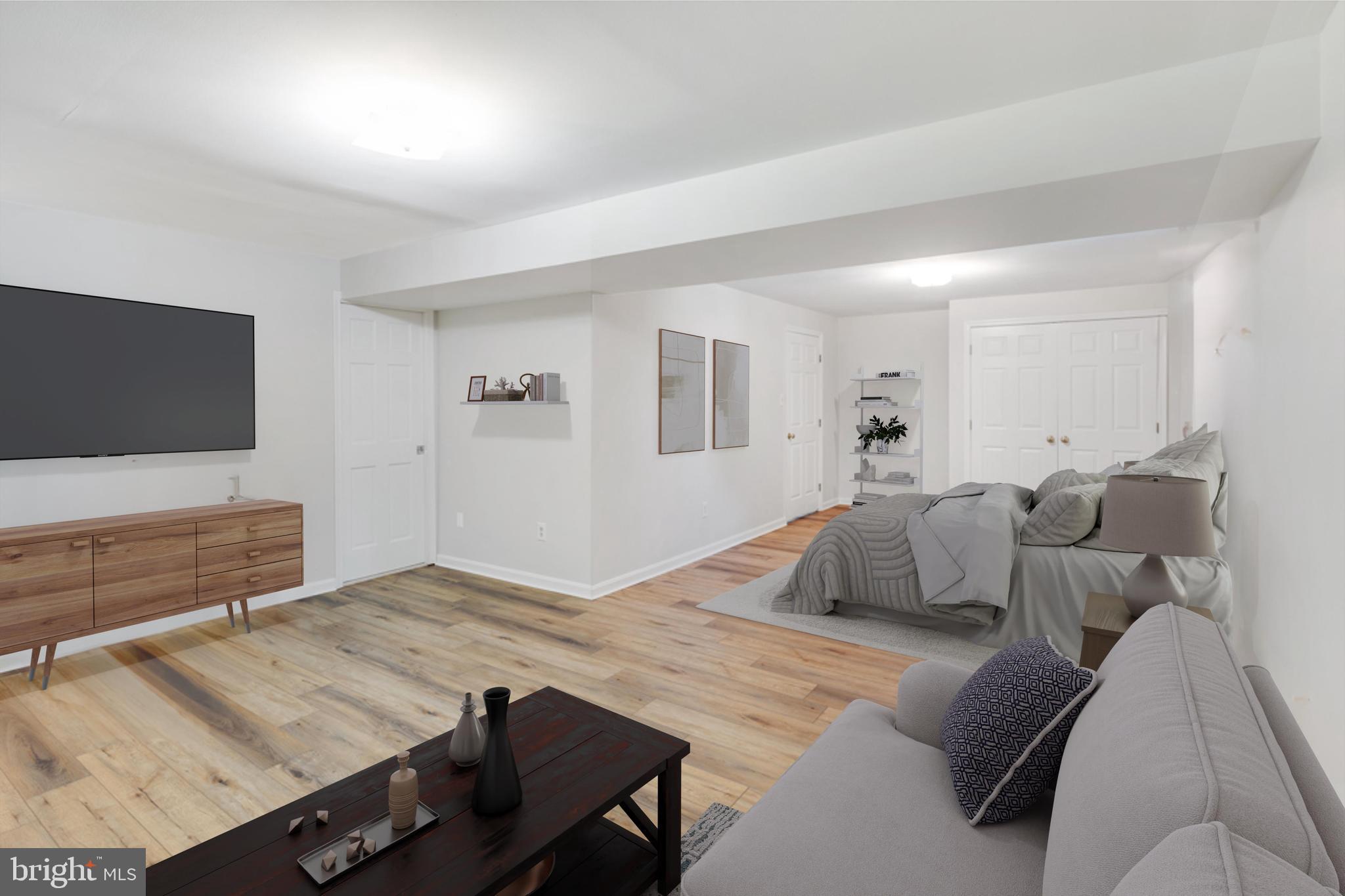 8536 Hooes Road Springfield, VA 22153 - Photo 34 of 49 Virtually Staged - Bedroom & Living Room Setup