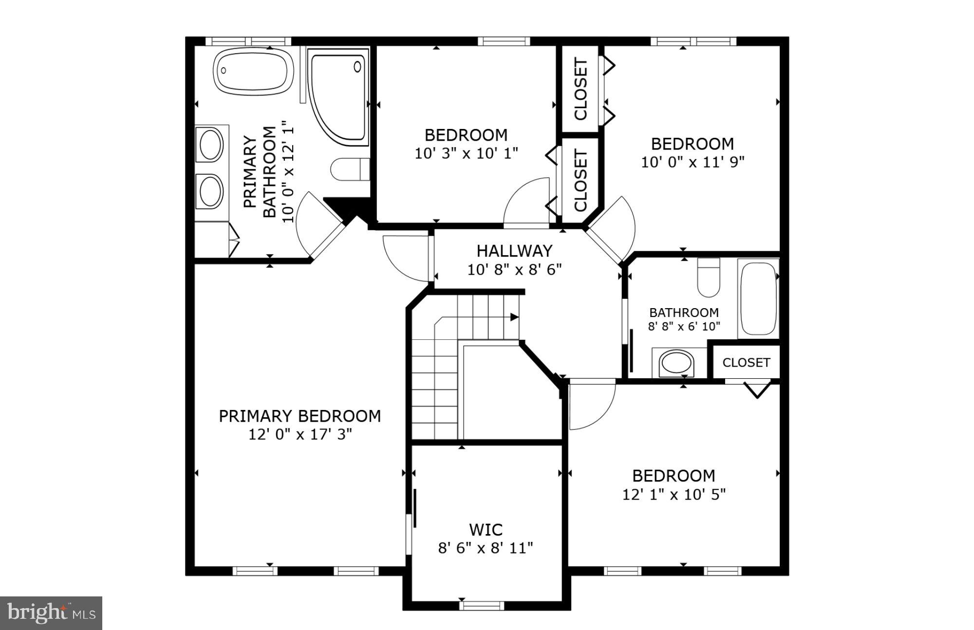 8536 Hooes Road Springfield, VA 22153 - Photo 48 of 49 Upper Level Floor Plan