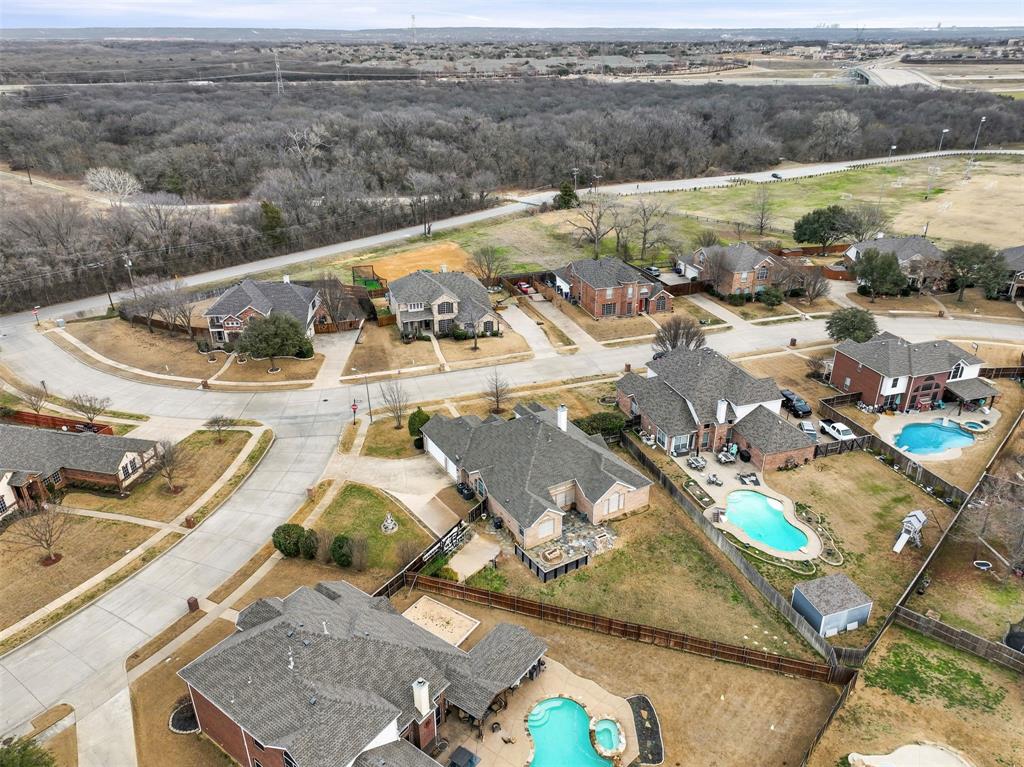 1801 Rim Rock Trail Mansfield, TX 76063 - Photo 29 of 40 a view of a swimming pool with a patio