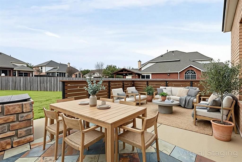 1801 Rim Rock Trail Mansfield, TX 76063 - Photo 35 of 40 a terrace with outdoor seating and city view