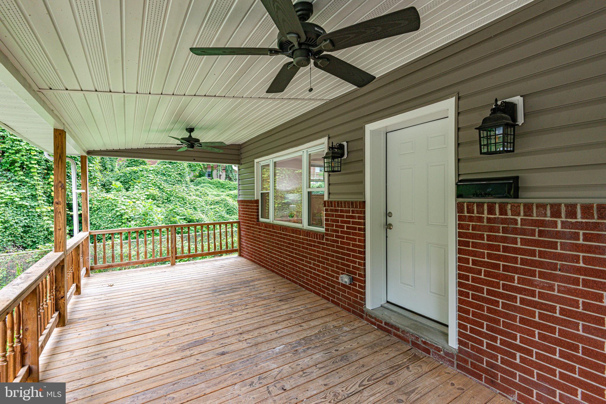 731 Hollen Road Baltimore, MD 21212 - Photo 3 of 39 Covered front porch with two fans and new lights