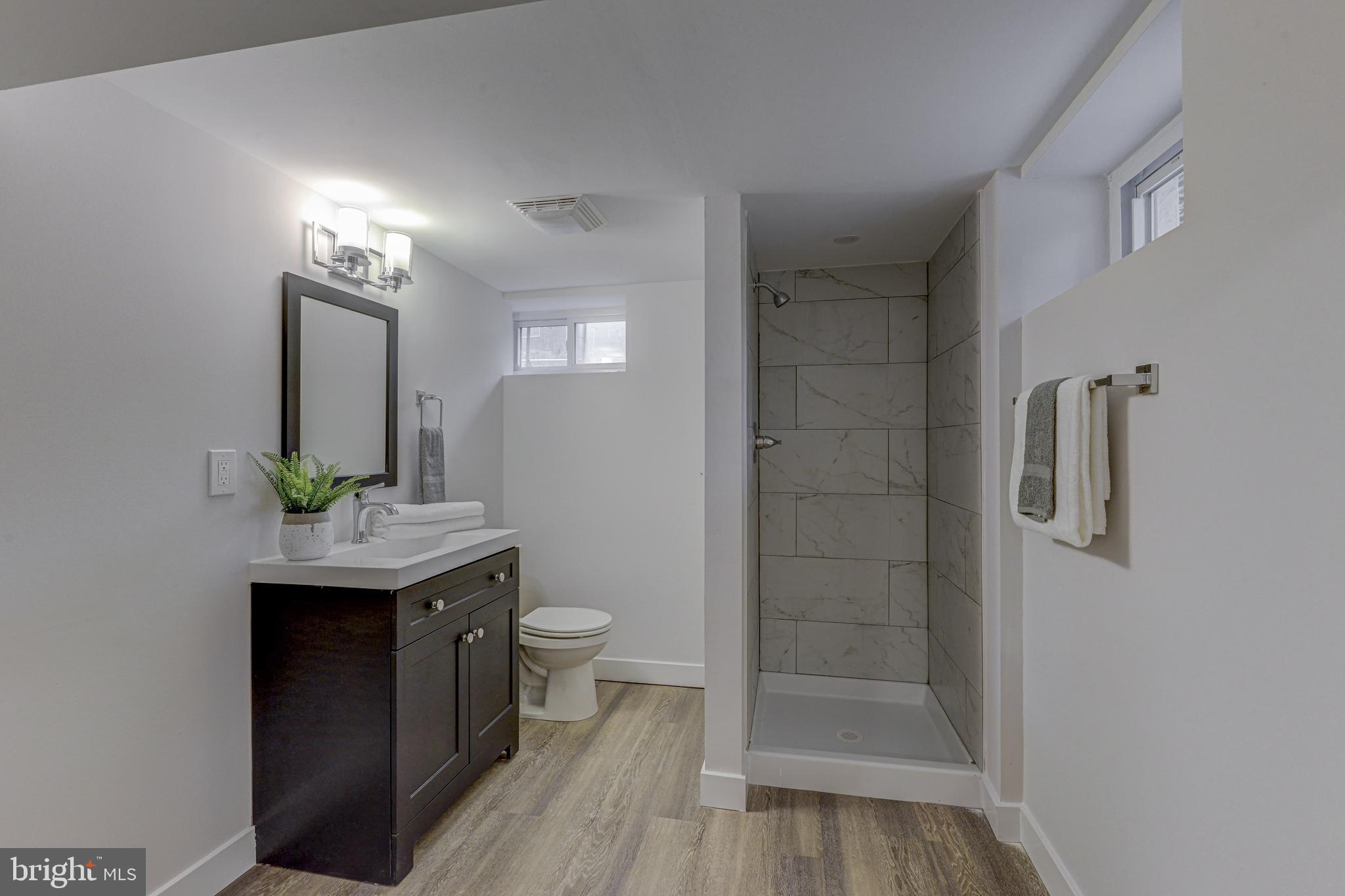 731 Hollen Road Baltimore, MD 21212 - Photo 35 of 39 New basement bathroom with standing shower