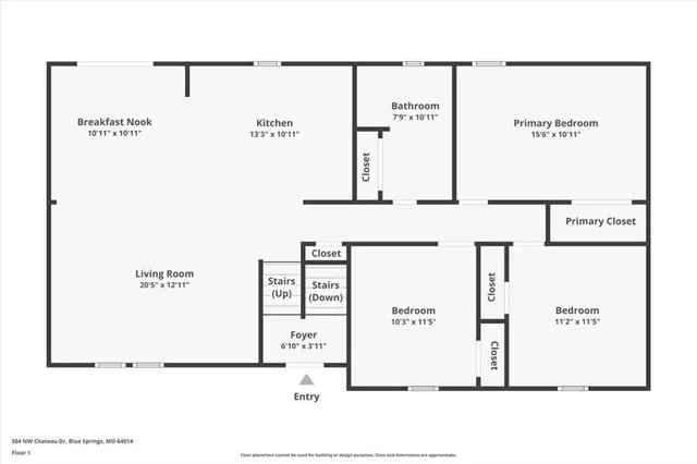 $317,900 | 504 Northwest Chateau Drive, Blue Springs, MO 64014