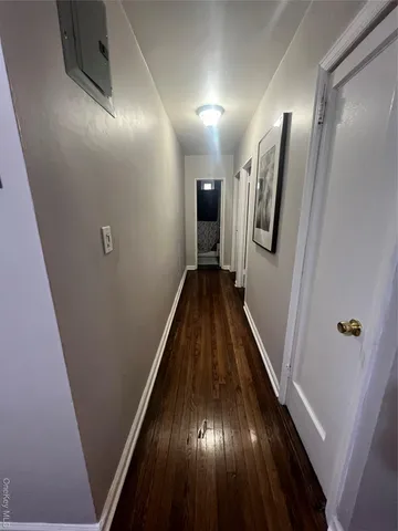 a view of hallway with stairs