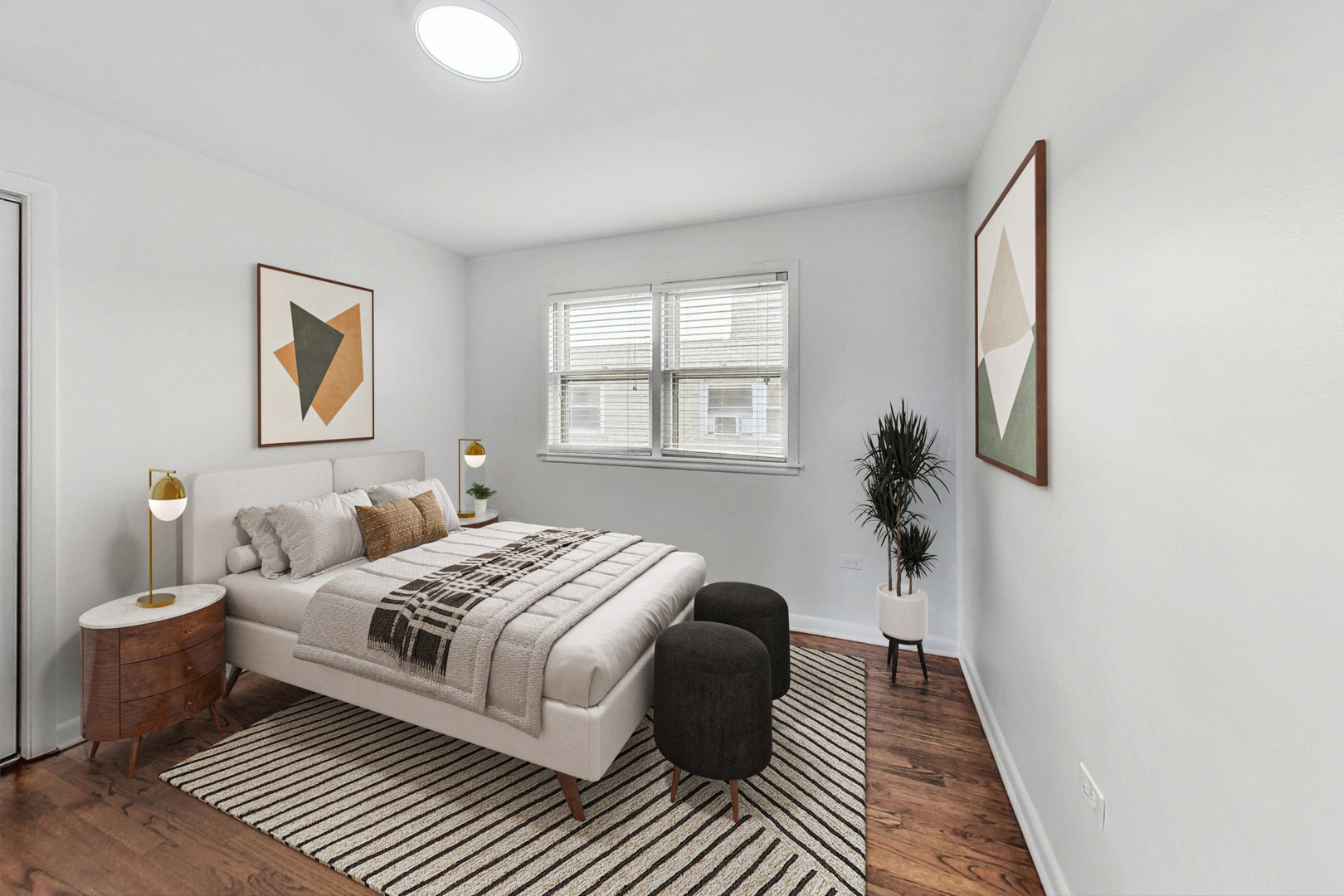 1108 Fortuna Avenue, Unit 1 Park Ridge, IL 60068 - Photo 19 of 39 a bedroom with a bed and a window