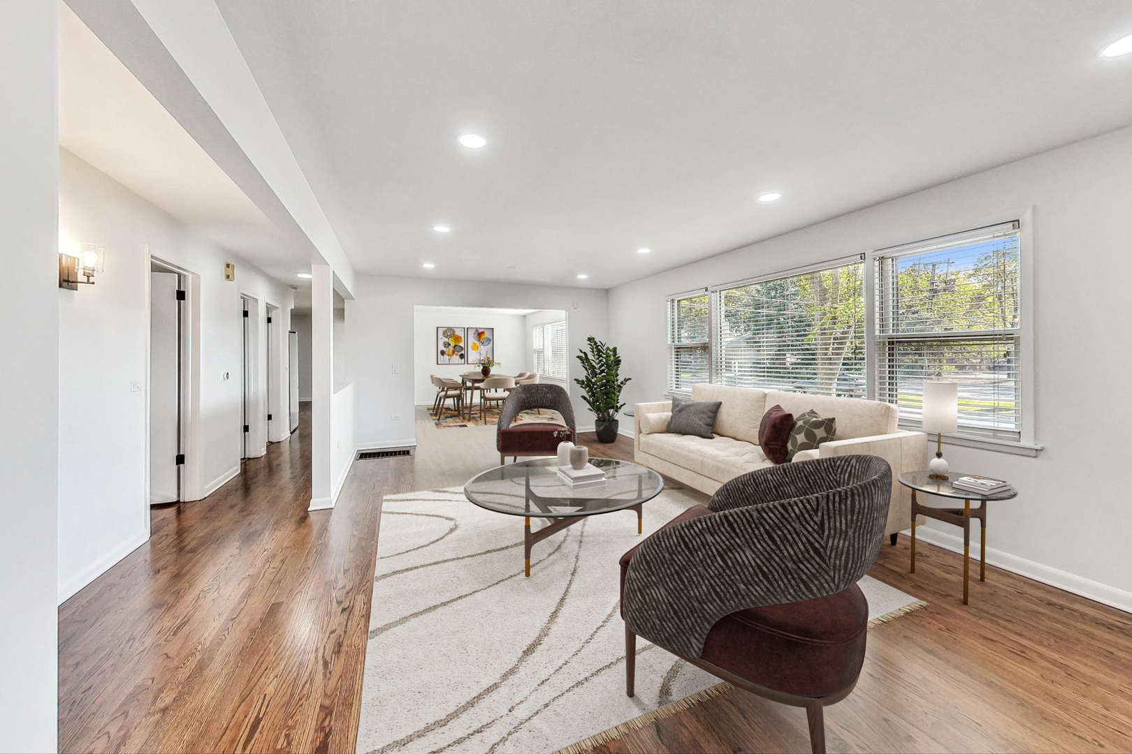 1108 Fortuna Avenue, Unit 1 Park Ridge, IL 60068 - Photo 4 of 39 a living room with furniture and a large window