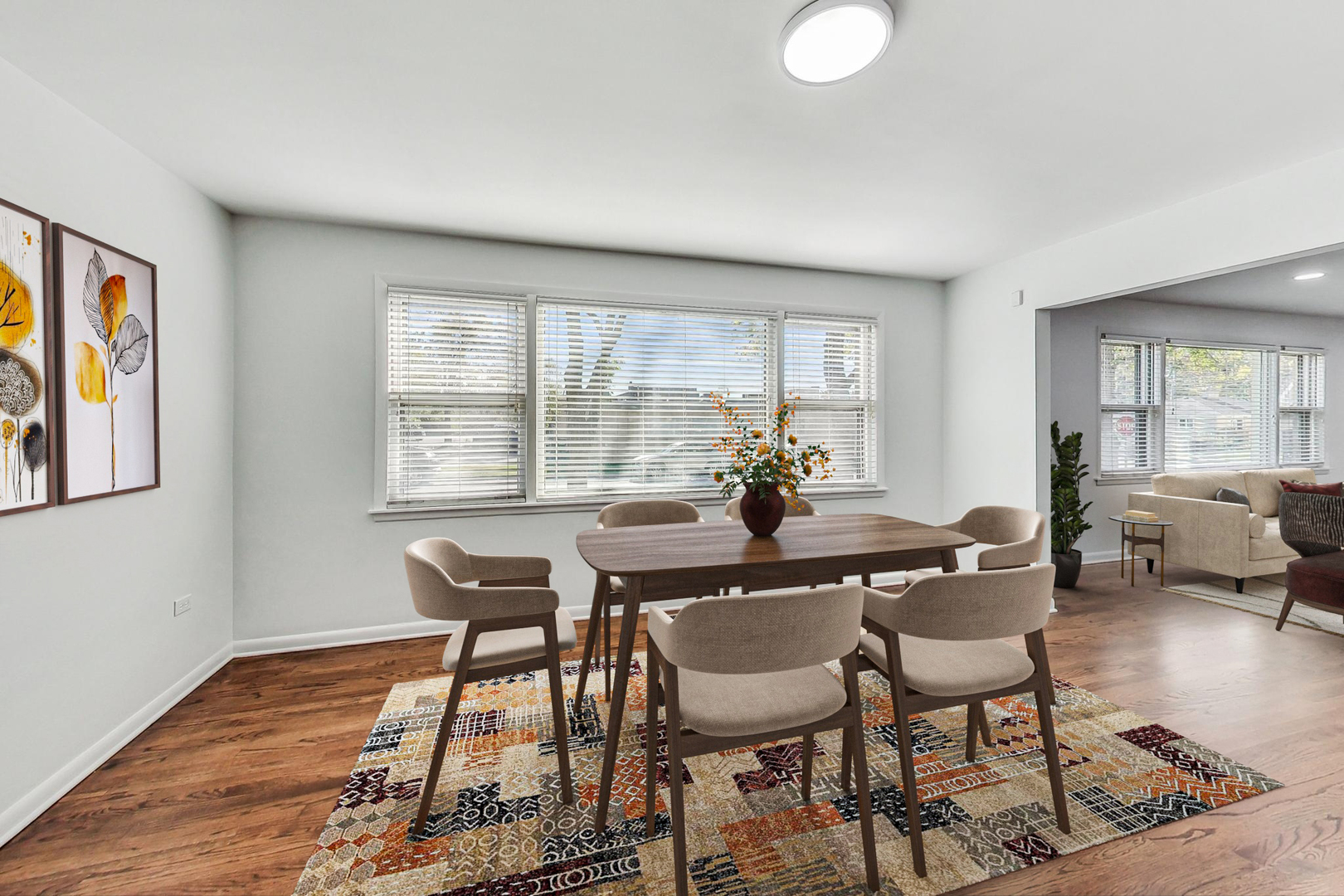 1108 Fortuna Avenue, Unit 1 Park Ridge, IL 60068 - Photo 8 of 39 a view of a dining room with furniture and wooden floor