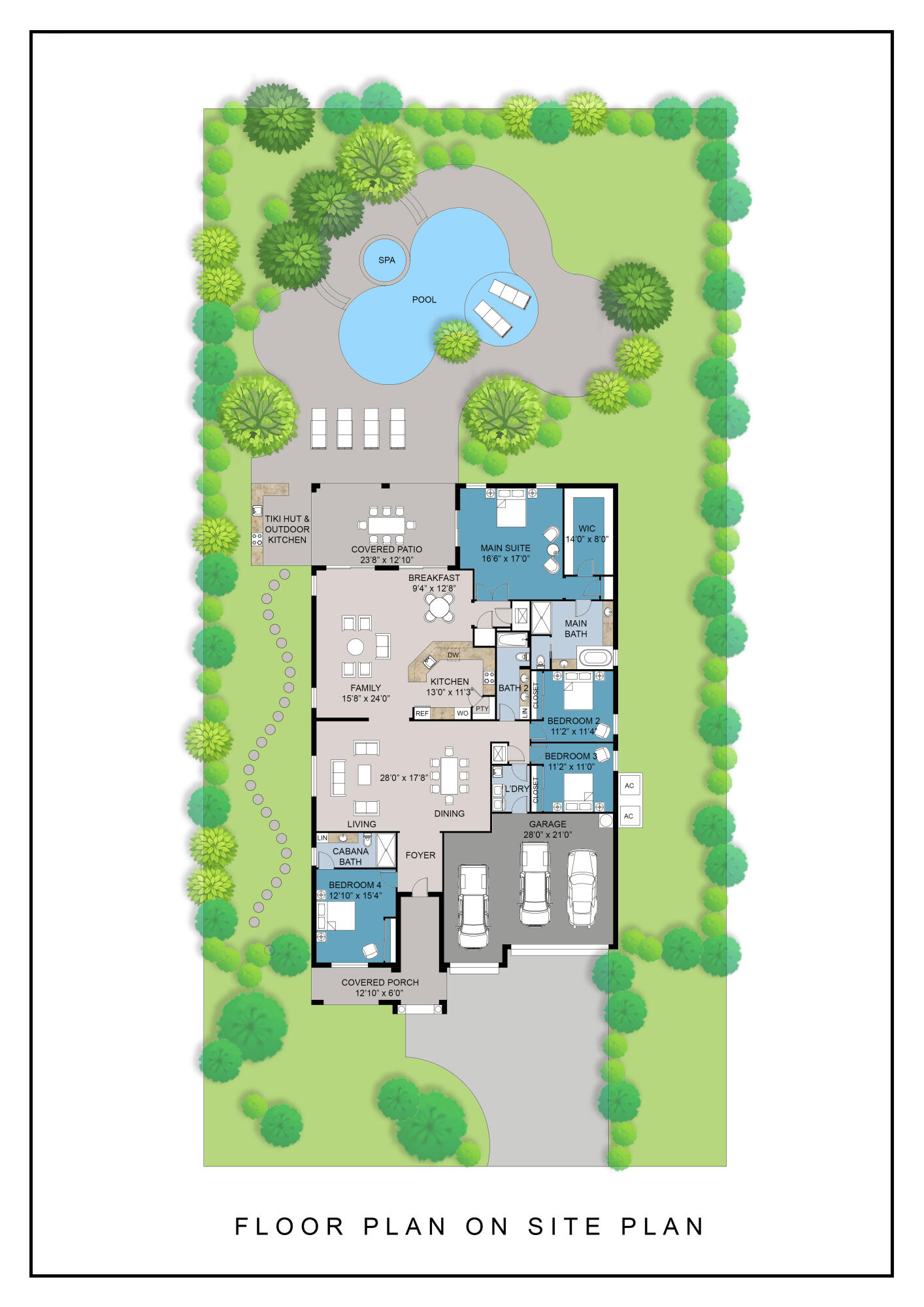 313 Rudder Cay Way Jupiter, FL 33458 - Photo 104 of 104 3D Site Plan AND Floor Plan FINAL 313 Ru